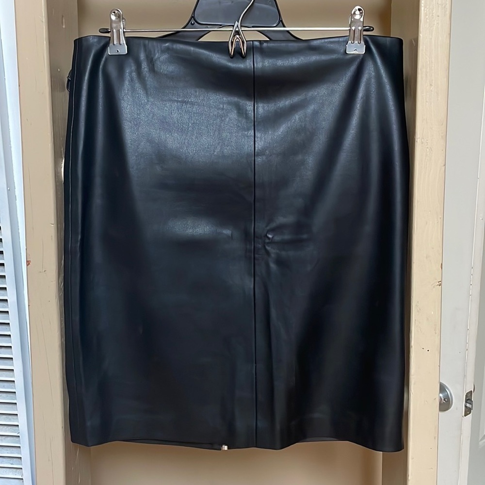 All saints leather skirt
